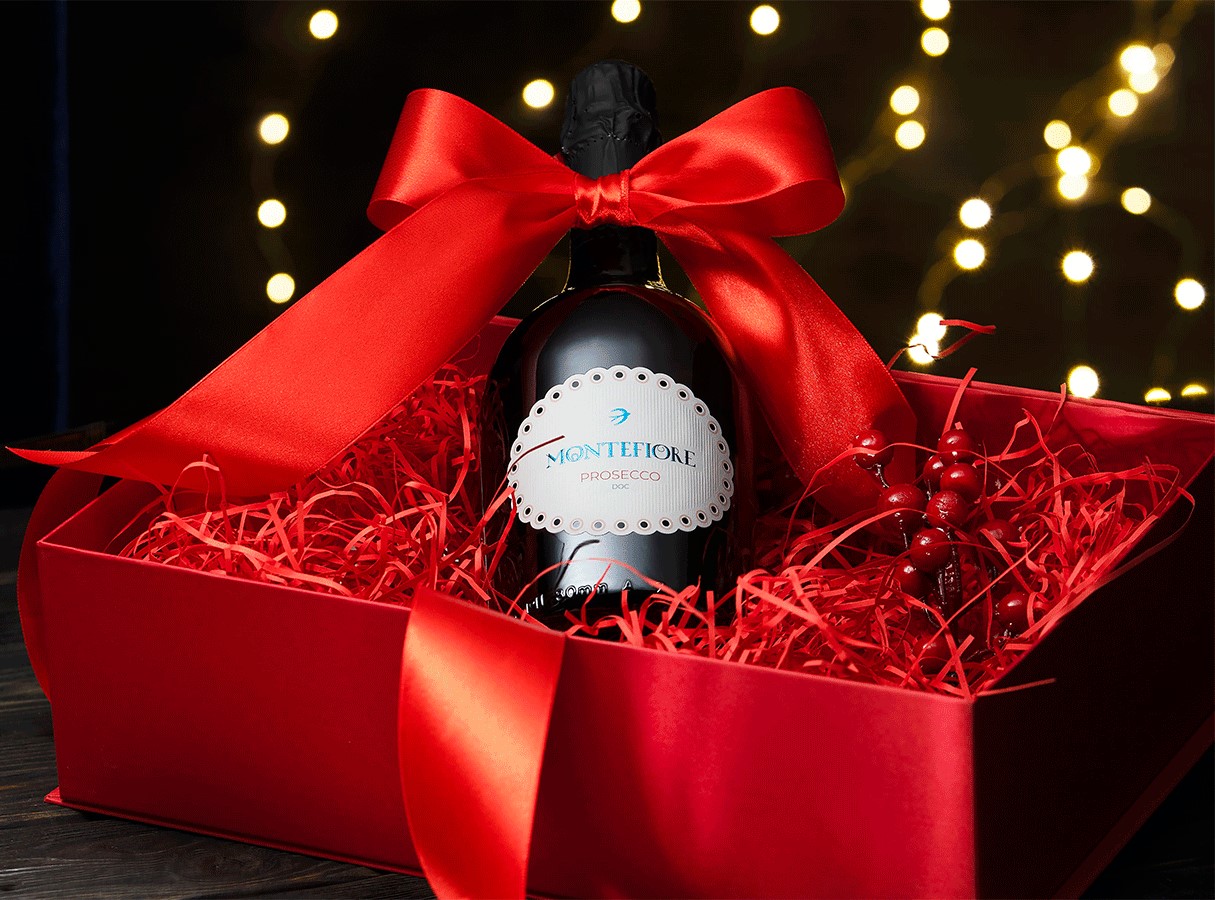 Игристое вино Монтефьоре Просекко, DOC, белое, брют, 0.75л