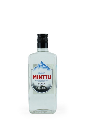 ЛИКЕР МИНТТУ БЛЭК МИНТ со вкусом лакрицы и мяты 0,5л 35%