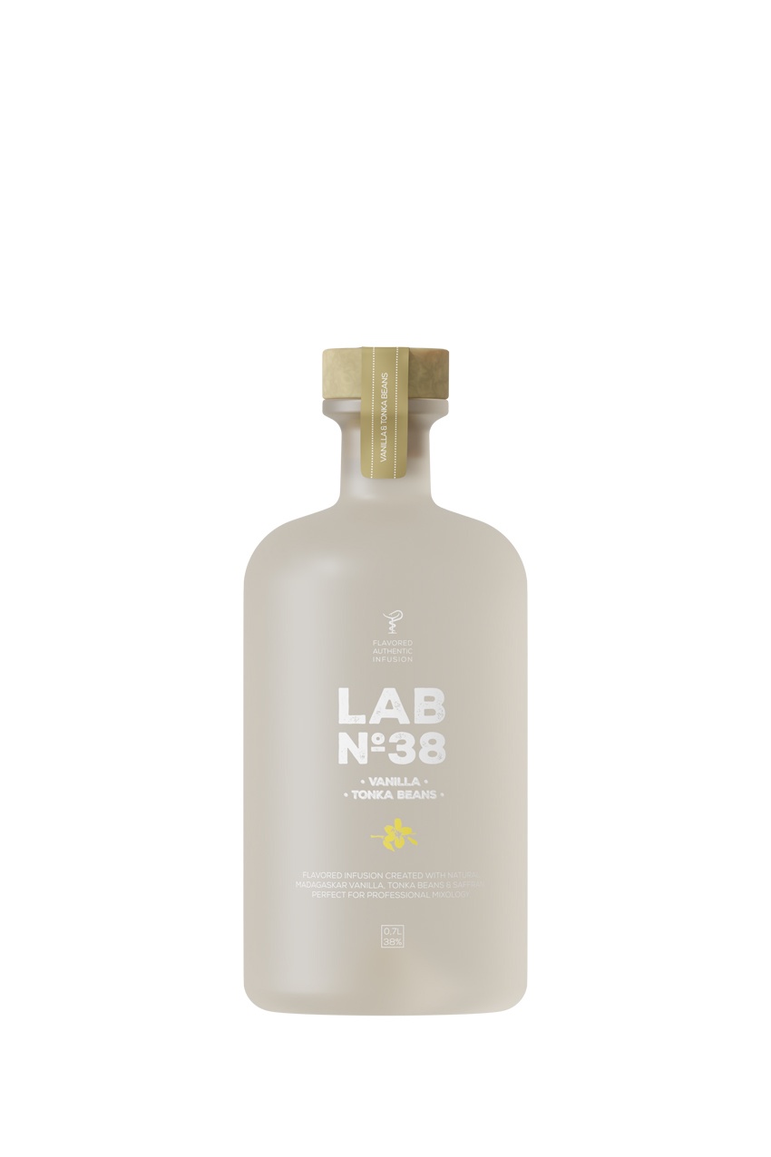 Вкусовая водка LAB№38, ваниль, бобы тонка, 0.7л