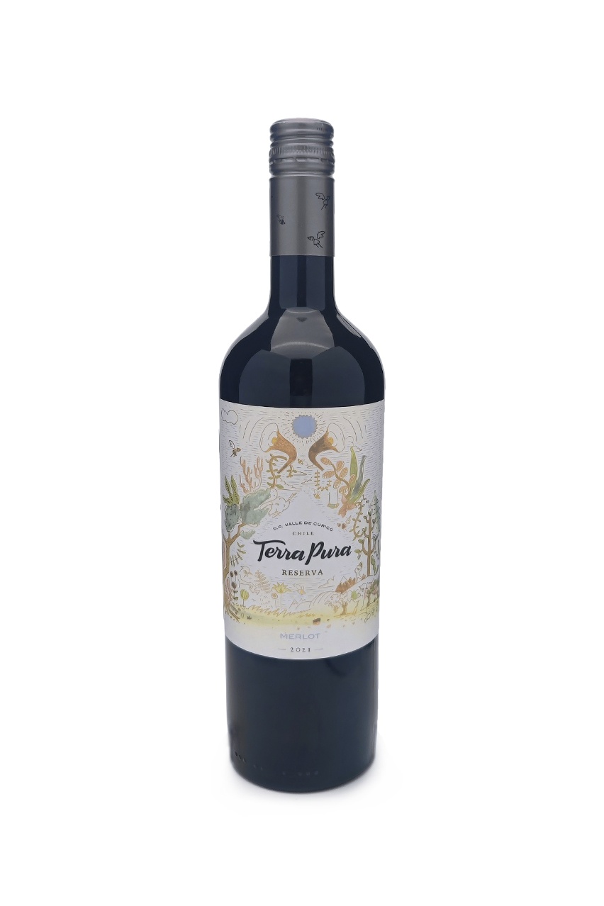 Вино Терра Пура Резерва Мерло, красное, сухое, 0.75 л