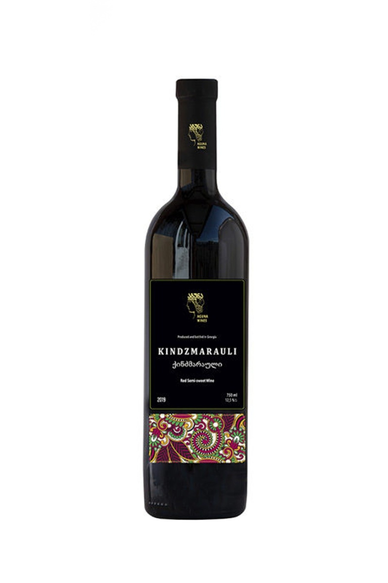 Вино Агуна Киндзмараули, красное, полусладкое, 0.75л