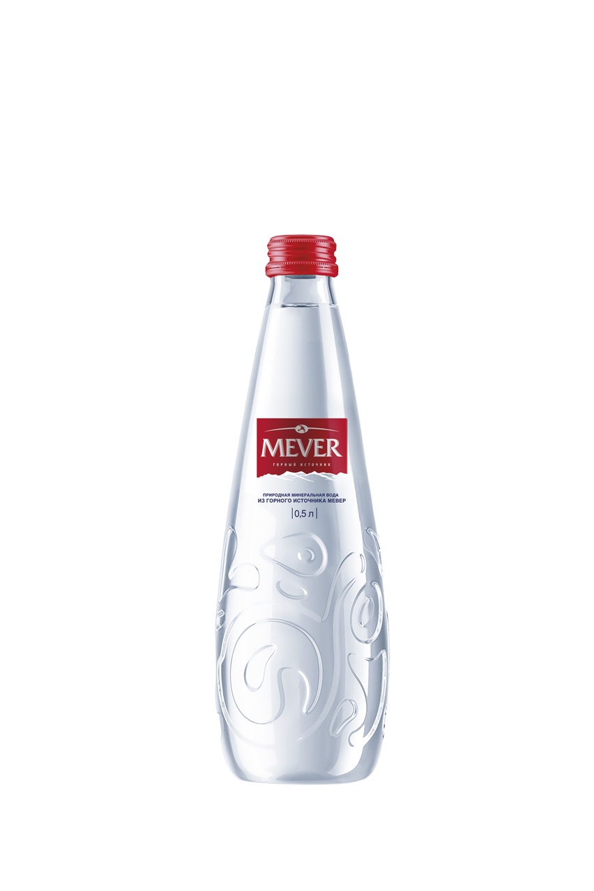 Вода Мевер, негазированная, в стеклянной бутылке, 0.5л