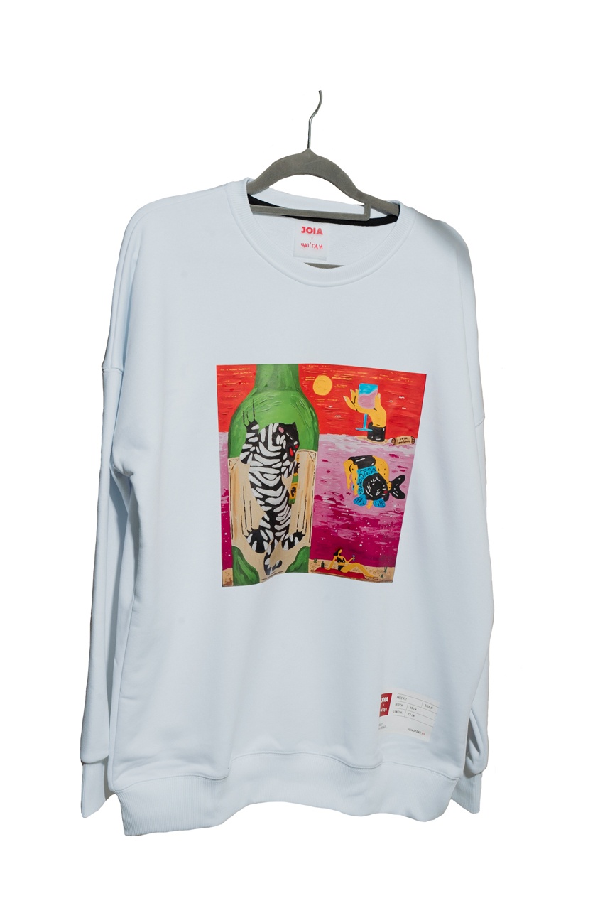 Свитшот, белый, M