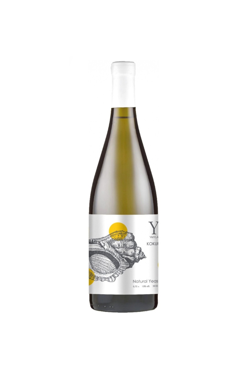 Вино Яйла Кокур, белое, сухое, 0.75л